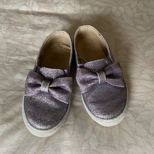 Janie and Jack Purple Sparkle Toddler Shoes